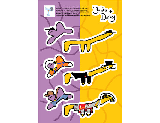 Bubbo + Dinky Sticker Sheet