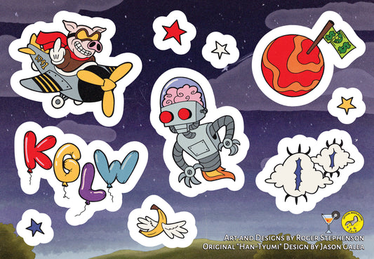 King Gizzard In The Air Sticker Sheet