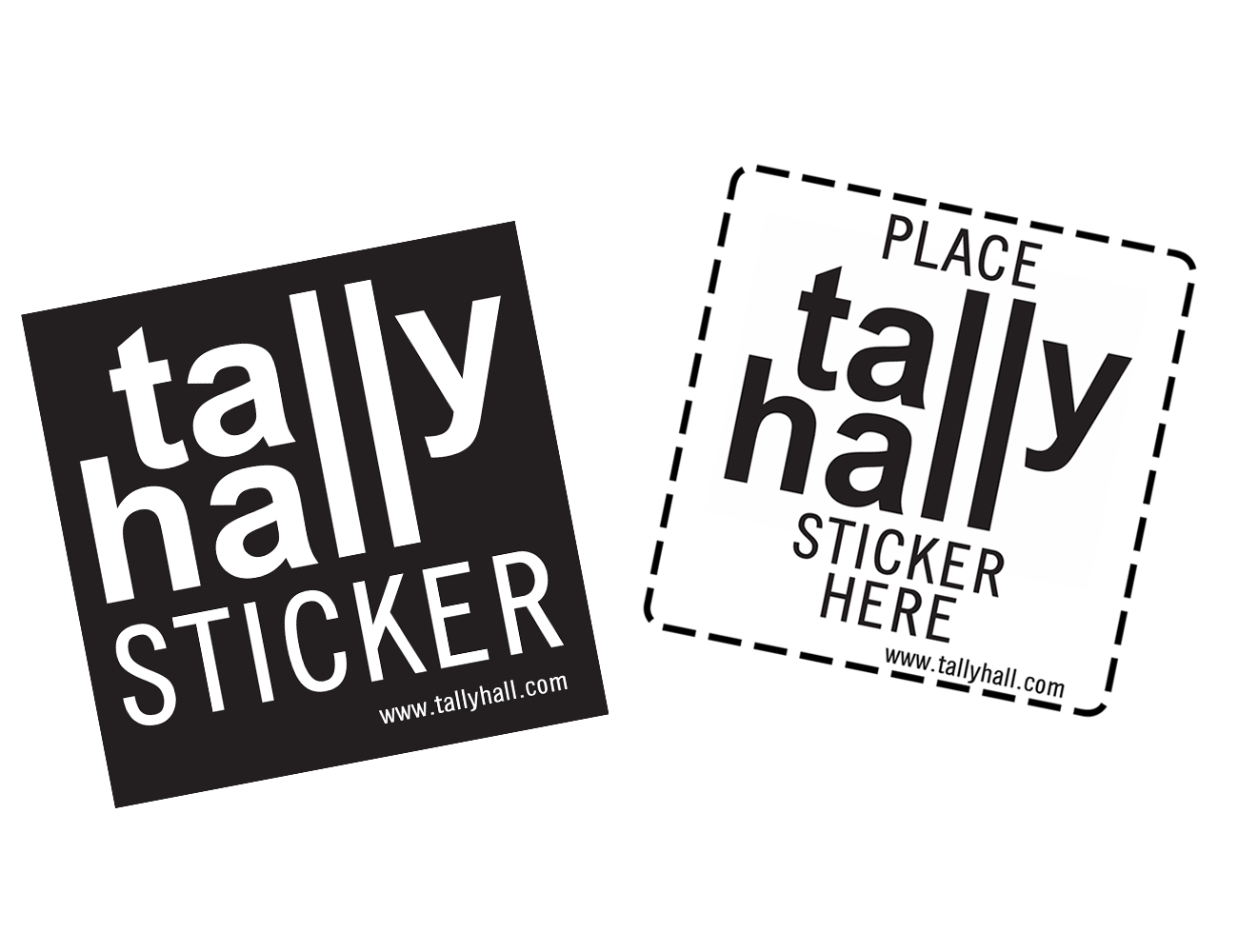 Tally Hall Sticker Dual Sticker Set