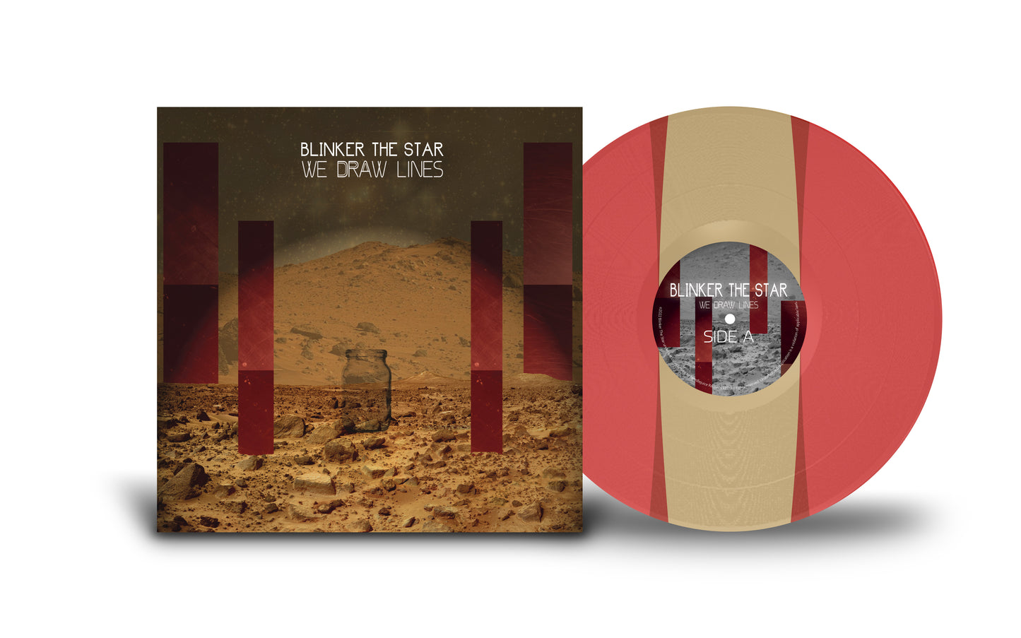 We Draw Lines - Red Line Striped LP