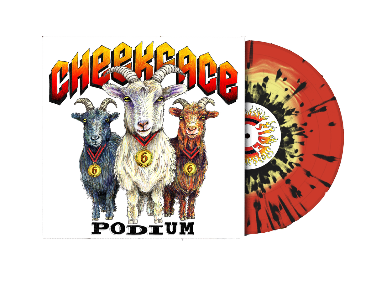 Cheekface - Podium - Sharpie Splatter Sunburst LP
