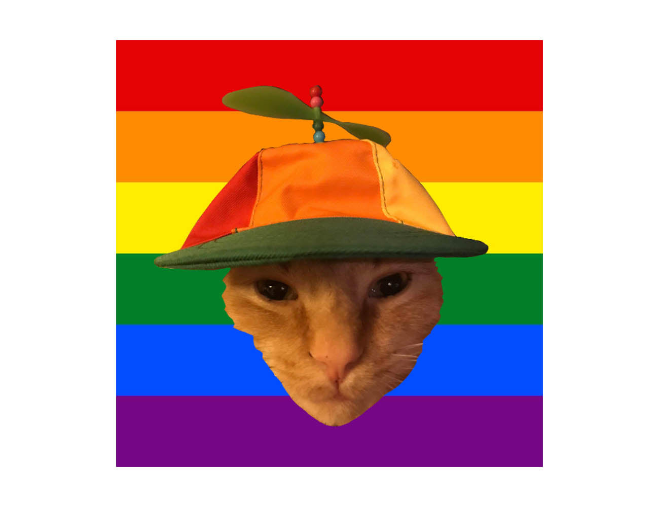 Tango Rainbow Pride Sticker