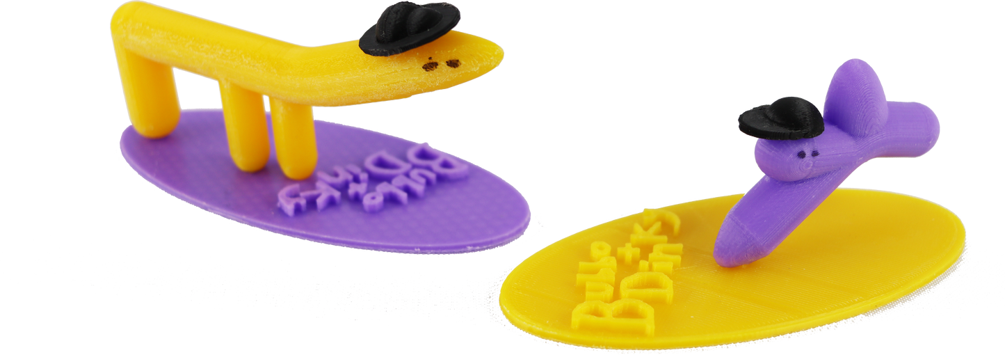 Bubbo + Dinky 3D Printed Figure Set