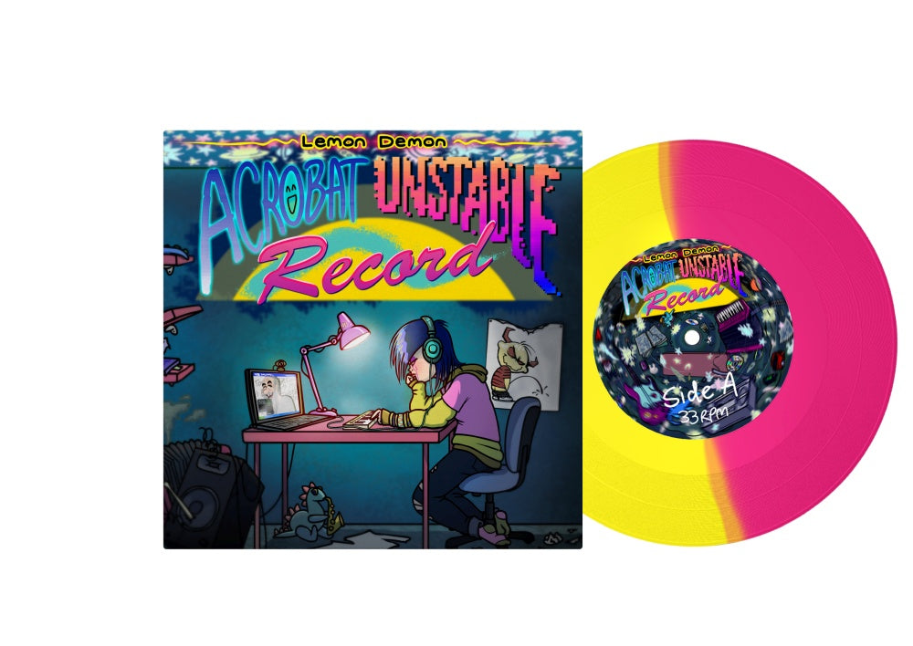 Acrobat Unstable Record - Neon Pink/Neon Yellow 7"
