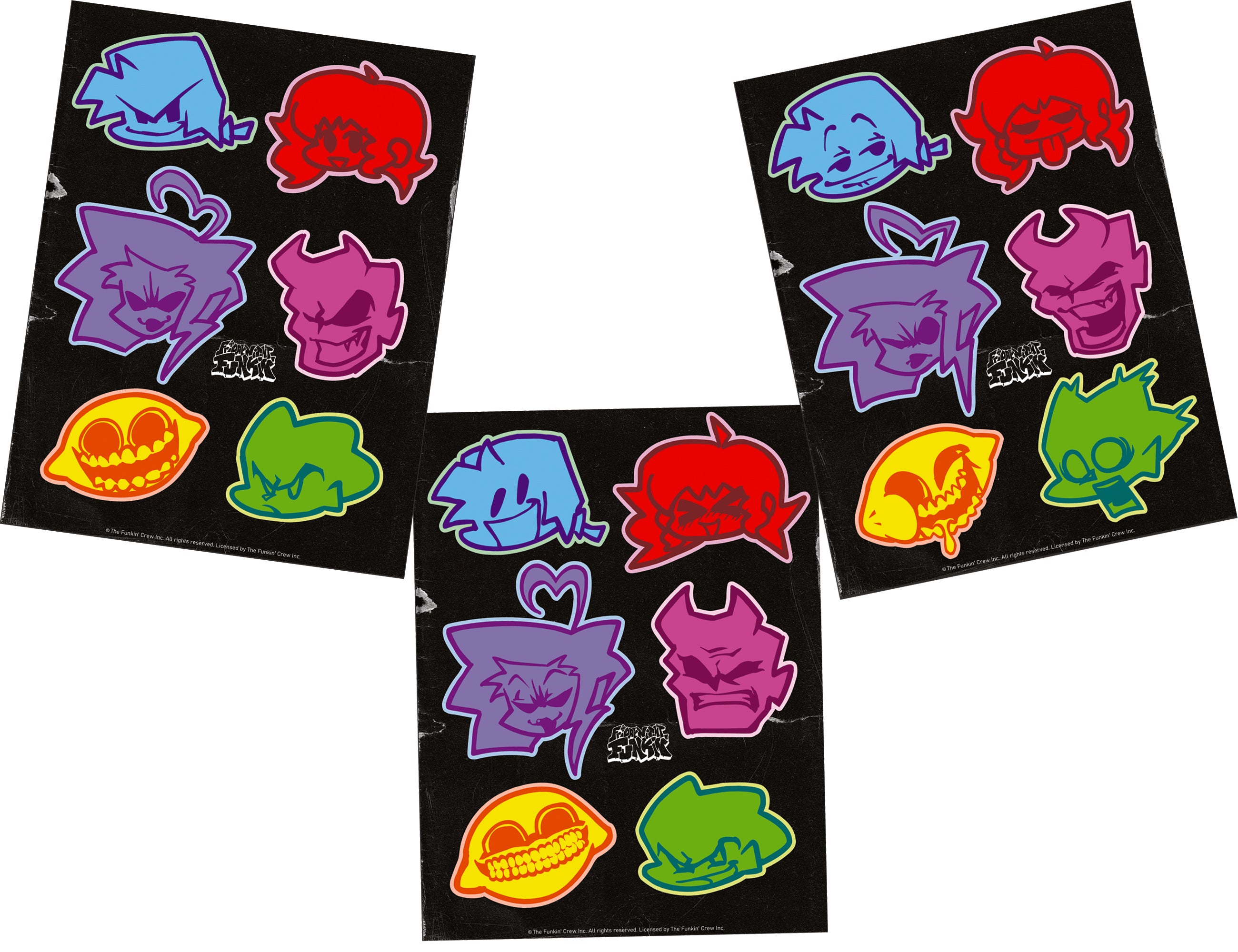 Fnf Set Friday Night Funkin' Loading Sticker Sheet Set – Needlejuice Records