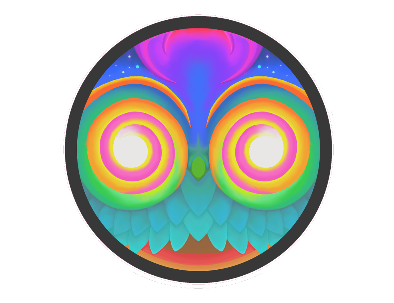 Head On/Pill Holo Sticker