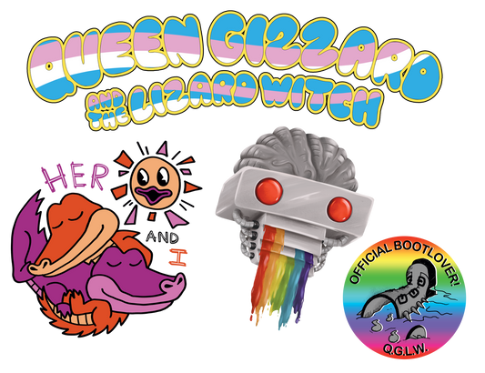 Queen Gizzard LGBTQ+ Pride Sticker Set